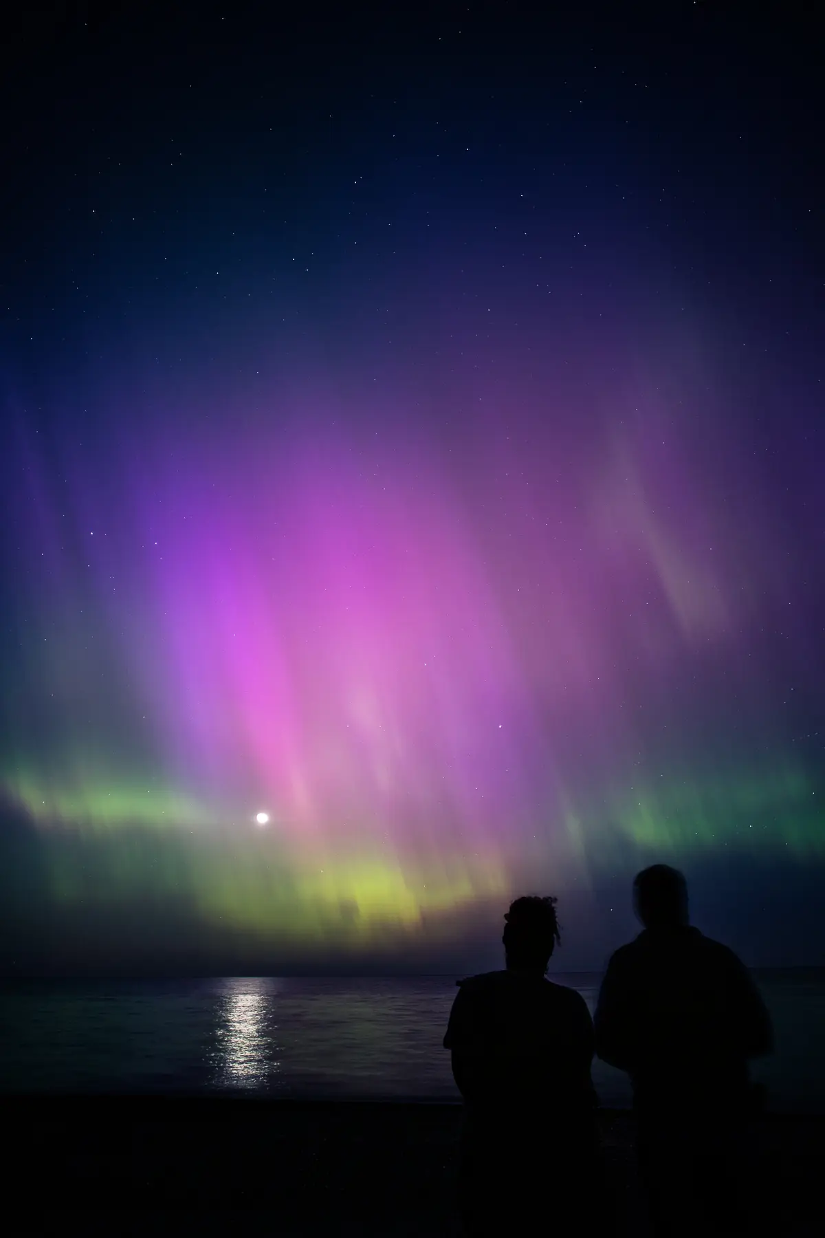 The Northern Lights over Lake Erie